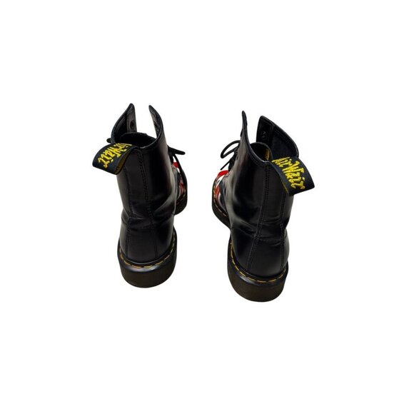 Dr. Martens Union Jack British Flag Black Leather Boots UK 6 US 7.0M 8.0 W EU39 - Picture 9 of 9